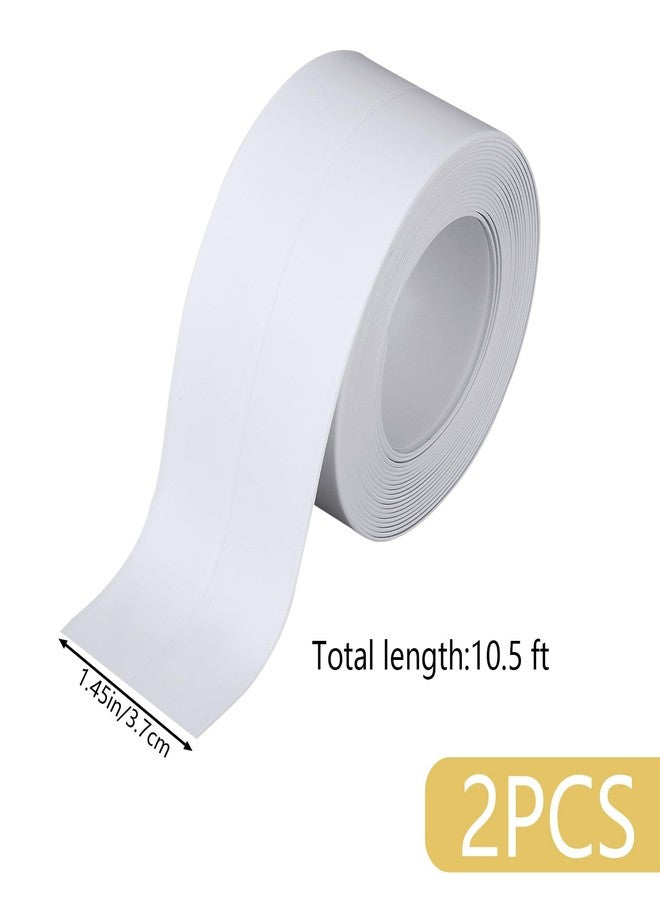 Wenceda 2 Rolls PVC Soft Cabinet Edge Protector for Kitchen Cabinets,Waterproof Self-Adhesive Cabinet Protector Tape for Edge Protector White - Image 2